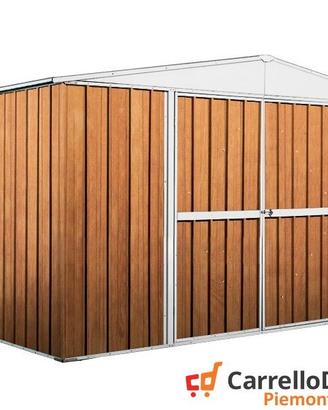 Box in lamiera di Acciaio 360x260cm fin legno