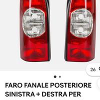 fari posteriori Opel movano Renault master 