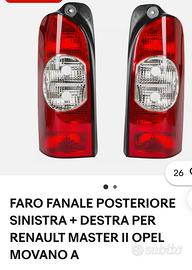 fari posteriori Opel movano Renault master 