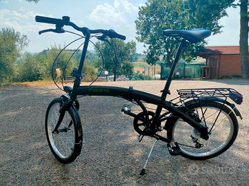 Bicicletta Pieghevole Nera - Pari al Nuovo