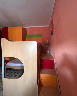 Cameretta a castello per bambini
