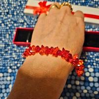 Braccialetto in argento e perline di cristallo 