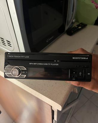 Autoradio 1 DIN con Schermo Estraibile Touc 7 USB