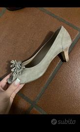 Scarpe spuntate Guglielmo Rotta camoscio beige