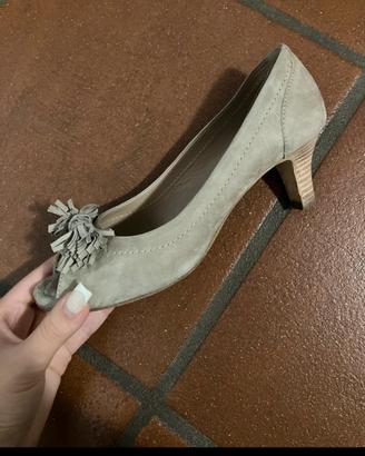 Scarpe spuntate Guglielmo Rotta camoscio beige