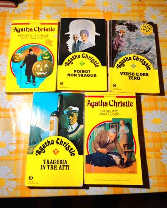 LOTTO 5 LIBRI AGATHA CHRISTIE