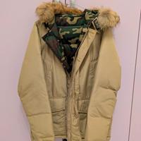 Woolrich parka double-face  colore senape/mili
