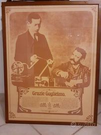 Marconi radio quadro autografato Moglie