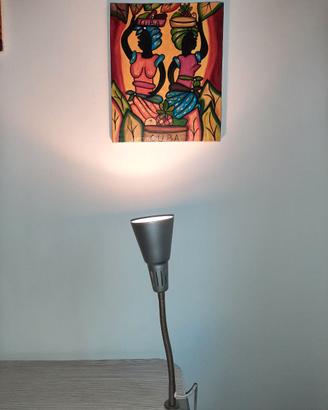 Lampada flessibile da arredamento in metallo