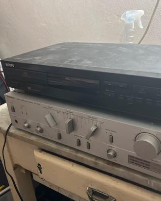 Amplificatore technics su v 505 lettore cd philips