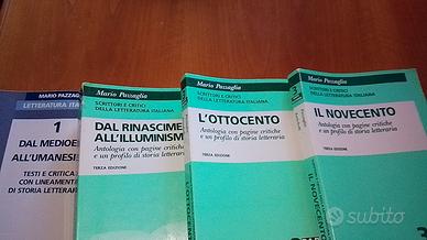 Letteratura Italiana di Mario Pazzaglia 3 volumi