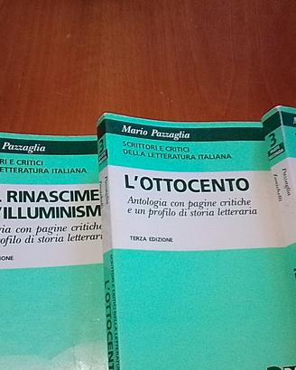 Letteratura Italiana di Mario Pazzaglia 3 volumi