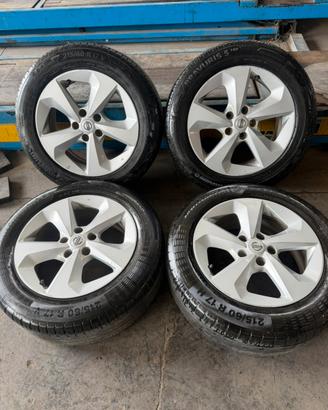 Cerchi e gomme nissan quashai juke da 17