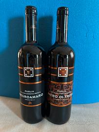 Coppia di vini rossi di Puglia