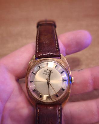 orologio zenit 28800 oro 18kt 