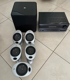 Impianto Kef KHT 2005.2 + Onkyo TX-SR607