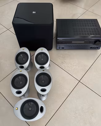 Impianto Kef KHT 2005.2 + Onkyo TX-SR607
