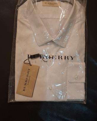 camicia Burberry da uomo bianca taglia 17-43