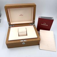 Omega Scatola Legno Chiaro Porta Garanzie Original