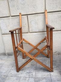 Sedia regista in legno