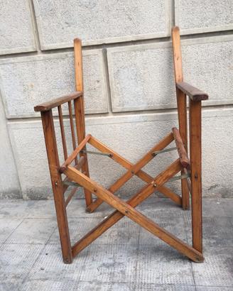 Sedia regista in legno