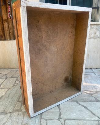 #Contenitore in legno artigianale 85x60x30