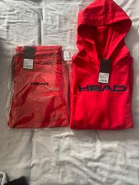 Tuta e felpa Head rossa taglia 176
