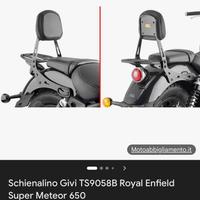 Sissy Bar Royal Enfiel super meteor 650