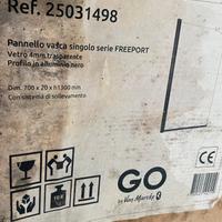 Pannello vetro doccia