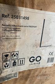 Pannello vetro doccia
