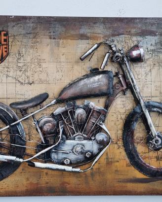 QUADRO METALLO Harley Davidson 3D INDUSTRIAL