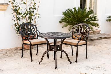 Sedia giardino modello Roma alluminio pressofuso