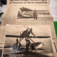 Foto cartolina autografa di Francesco Agello