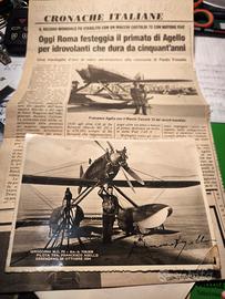 Foto cartolina autografa di Francesco Agello