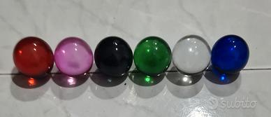 6 biglie biglioni  di vetro da 40 mm anni 70 80 90