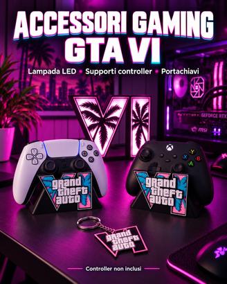 Lampada gta 6,stand controller,portachiavi