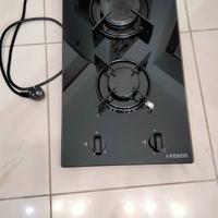 piano cottura 2 fuochi in vetro