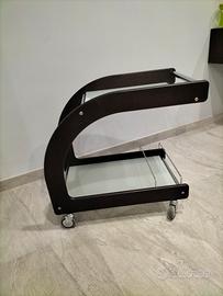 Tavolino Bar in Vetro e Legno