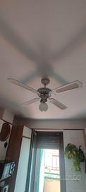 ventilatore da soffitto Orieme vintage con 4 pale 