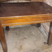 TAVOLO ANTICO RUSTICO MASSICCIO C CASSETTO SEGRETO