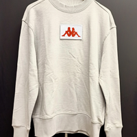 Felpa da Uomo Kappa Taglia M Grigia in Cotone