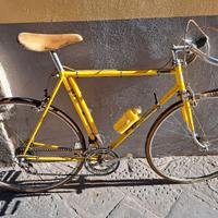 bici corsa d'epoca vintage gialla