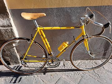 bici corsa d'epoca vintage gialla