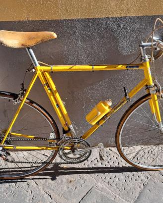bici corsa d'epoca vintage gialla
