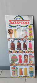tabella gelati  sanson vintage 