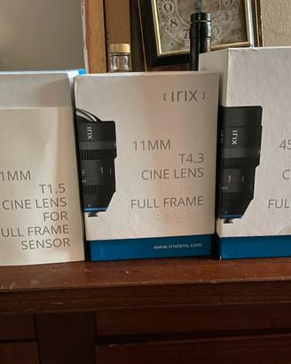 Irix cine lens kit 11 - 21 - 45 mm EF