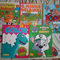 libri da colorare e per giocare 