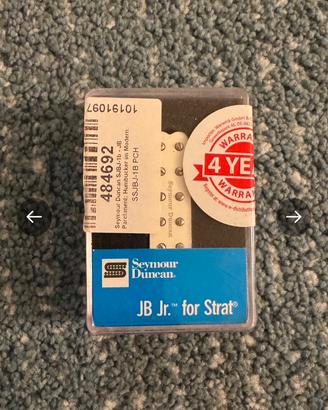Pickup Seymour Duncan JB Jr x Stratocaster