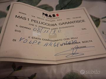 pelliccia volpe argentata
