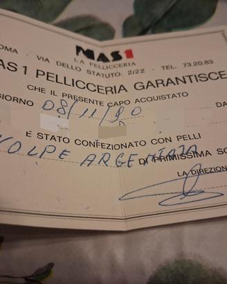 pelliccia volpe argentata